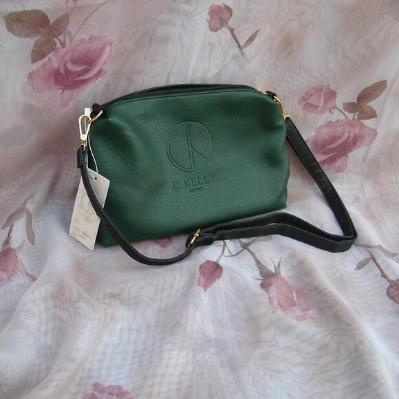 NWT 2 Tone Faux Leather Bag by D. Kelly Japan (made in China) - Picture 13 of 13